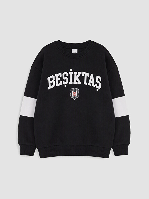 LCW Kids Beşiktaş Lisanslı Erkek Sweatshirt