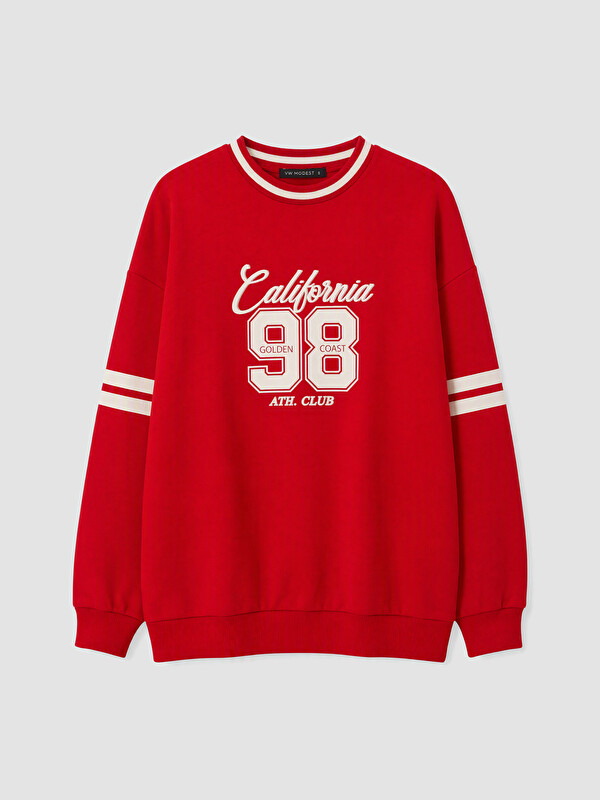 LCW Modest Baskılı Kadın Sweatshirt Tunik