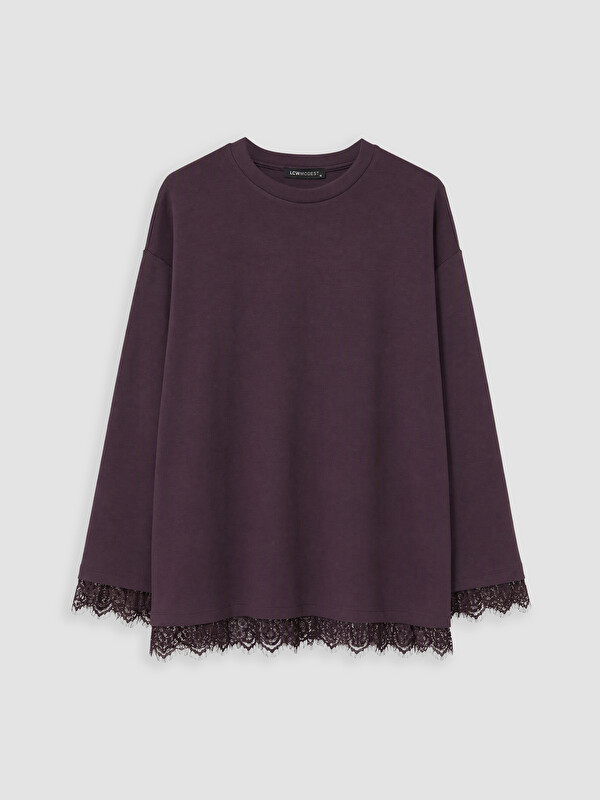 LCW Modest Soft Touch Kadın Sweatshirt Tunik