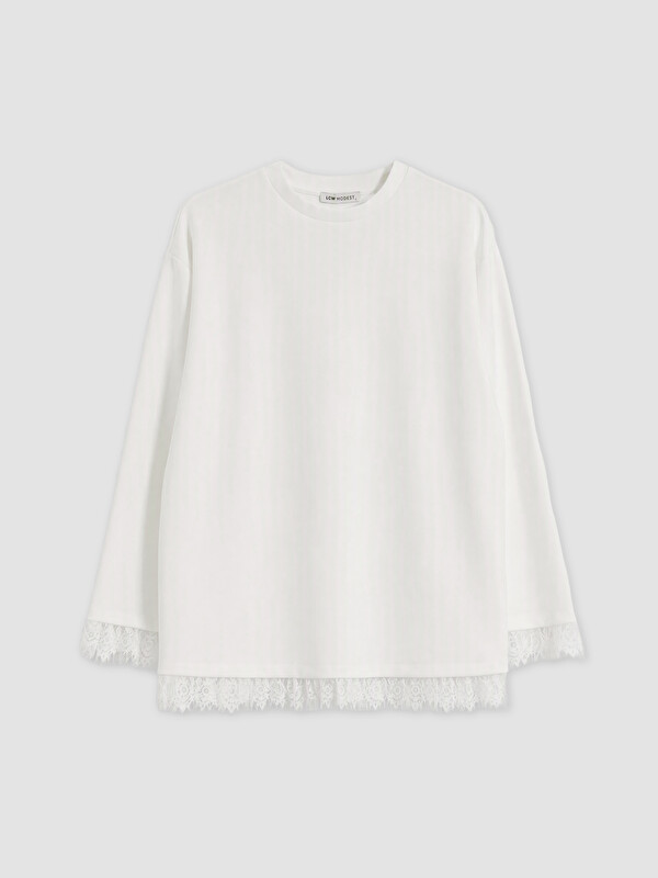 LCW Modest Soft Touch Kadın Sweatshirt Tunik