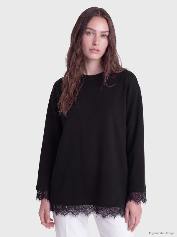 LCW Modest Soft Touch tunika dukserica za Žene
