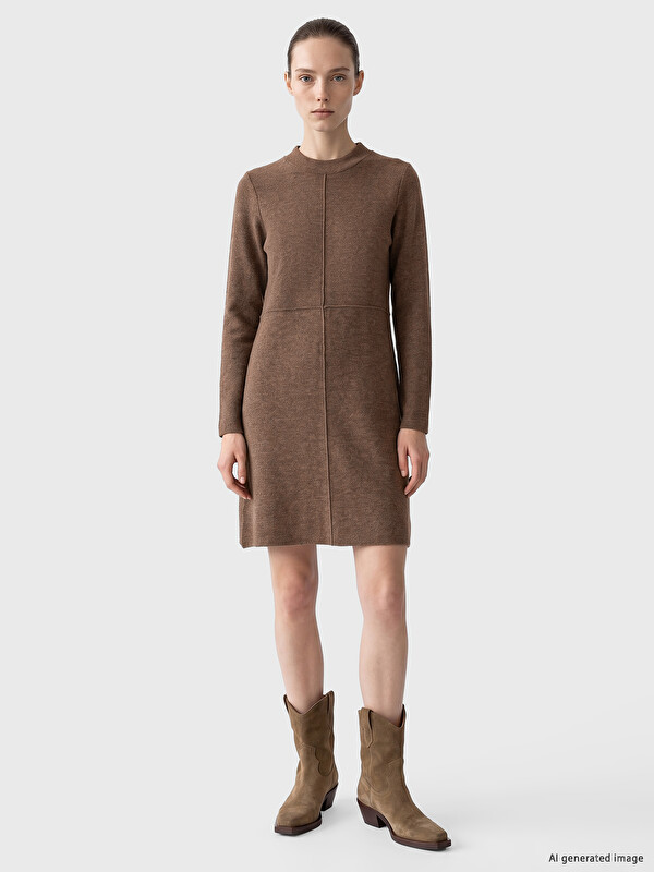 LCW Comfort Crew Neck Dress