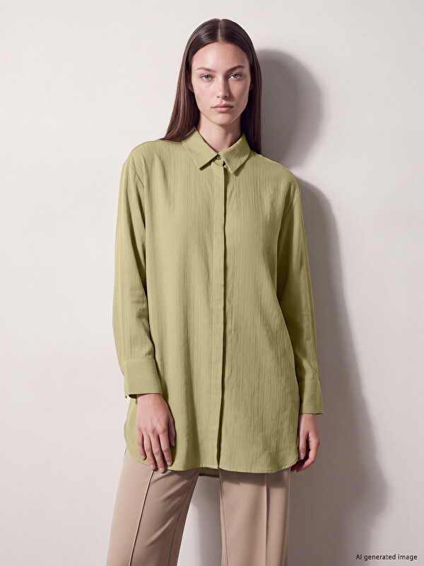LCW Modest Modal Blended Women's Shirt Tunic