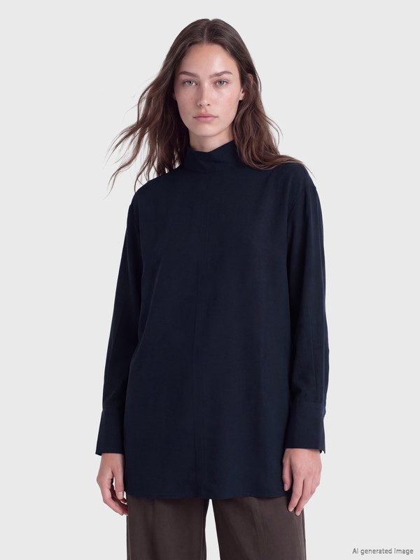 LCW Modest Dik Yaka Kadın Tunik