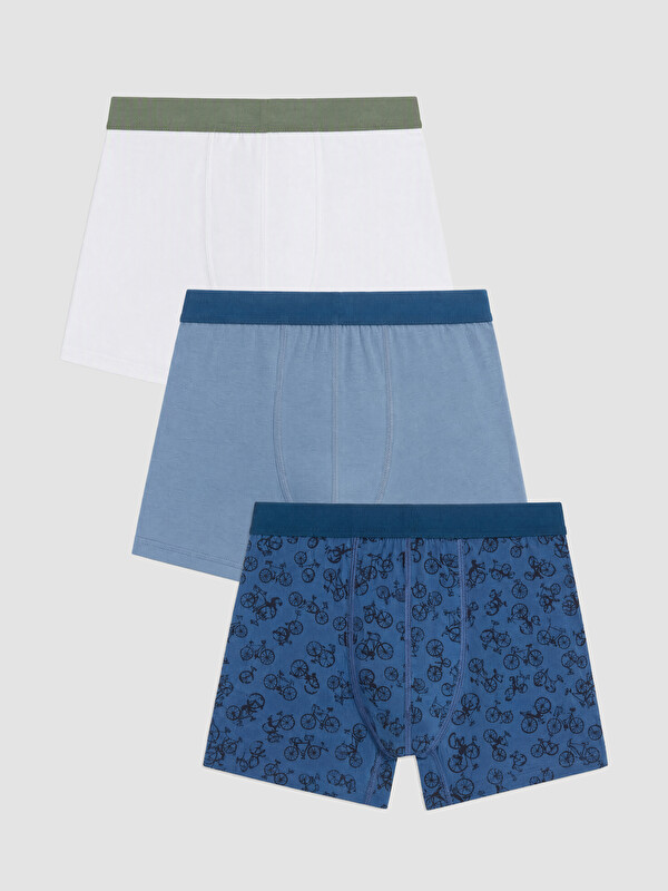 LC WAIKIKI Pamuklu Esnek Erkek Boxer 3'lü Paket