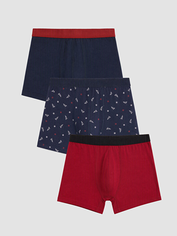 LC WAIKIKI Pamuklu Esnek Erkek Boxer 3'lü Paket