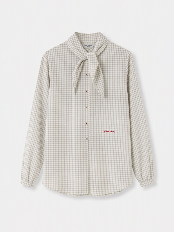 LCW Modest Woman Ecru Shirt