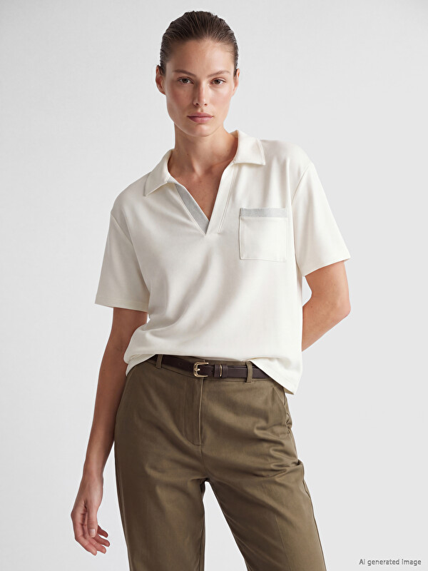 LCW EVERYDAY Polo Yaka Kadın Tişört