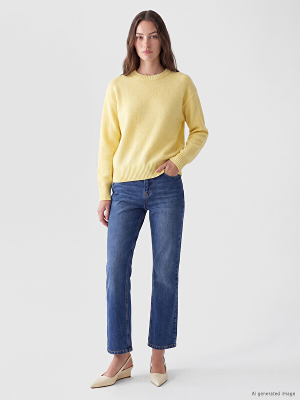LCW Modest High Waisted Flare Women's Jeans