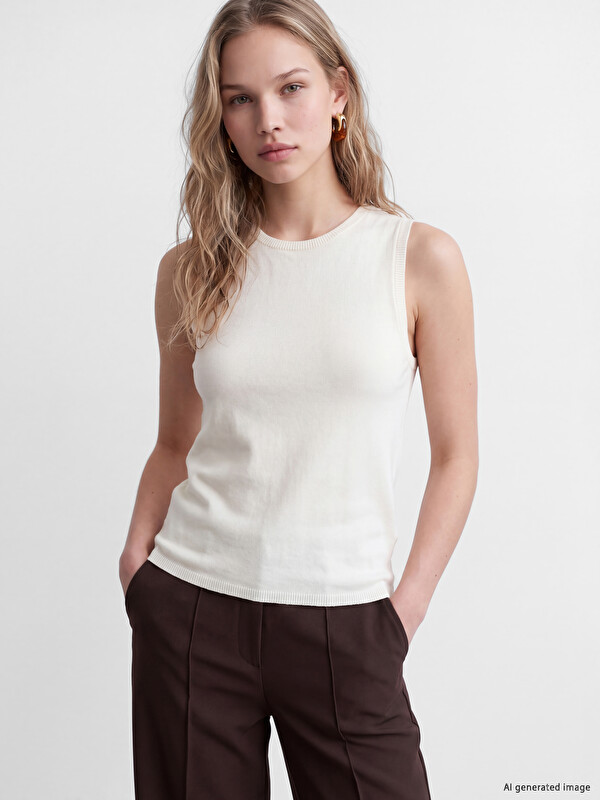 LCW Vision Crew Neck Women's Knitwear Tank Top