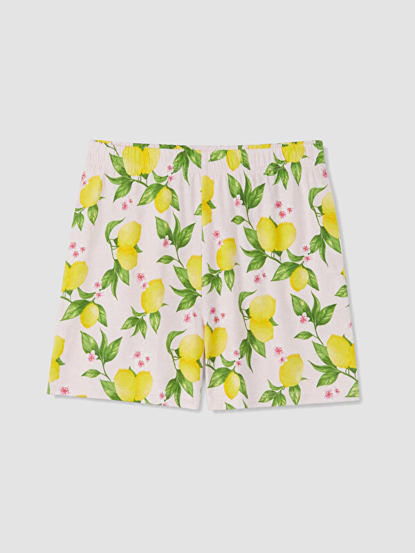 LCW DREAM Limon Desenli Kadın Şort Pijama Alt