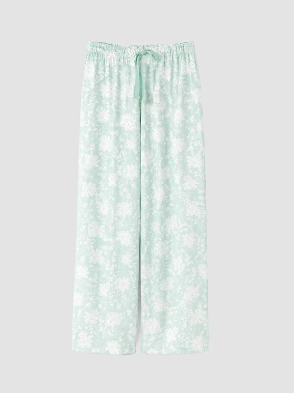 LCW DREAM Çiçekli Kadın Kapri Pijama Alt