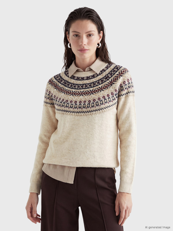 LCW EVERYDAY Pulover Tricotat Pentru Femei Cu Model