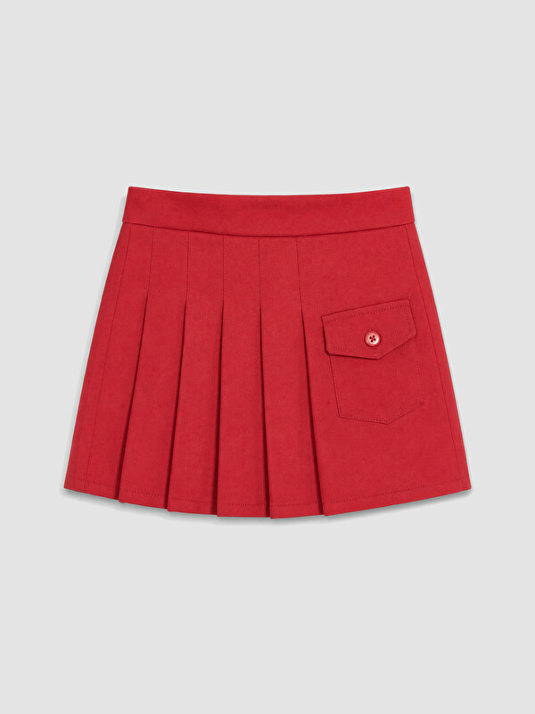 LCW Kids Pleated Girls' Shorts Skirt