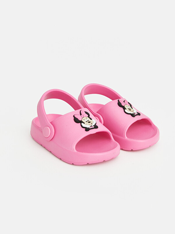 LCW STEPS Girls' Minnie Mouse Printed Beach Sandal