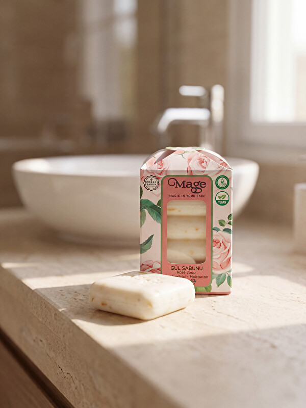 Mage Rose Soap Scented Solid Soap 3-pack 50 g