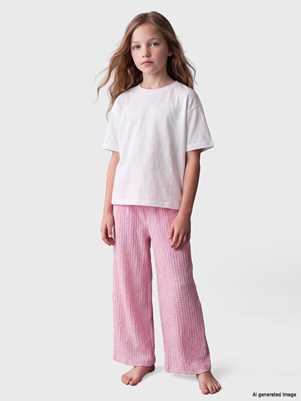 LCW Kids Wide Leg Girls' Sweatpants