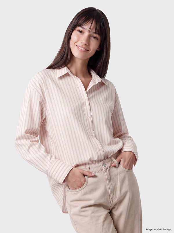 XSIDE Striped Oversize Women's Shirt
