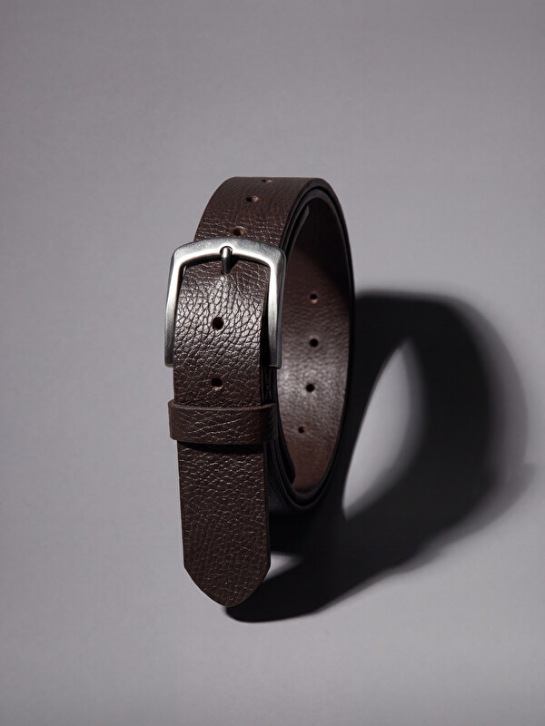 LCW ACCESSORIES ნამდვილი ტყავის მამაკაცის ქამარი