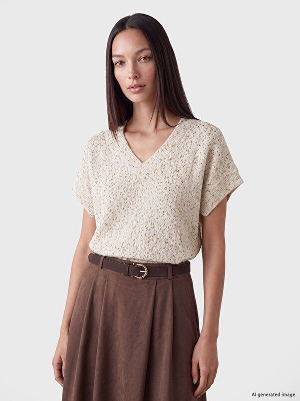 LCW EVERYDAY Oversize Women's Knitwear Sweater Vest