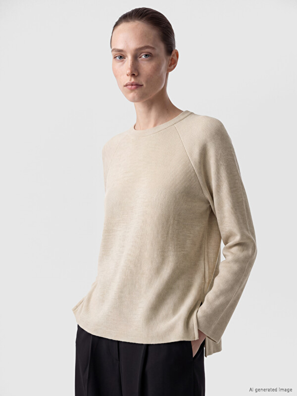 LCW Comfort Bluzë sportive me jakë të rrumbullakët për gra