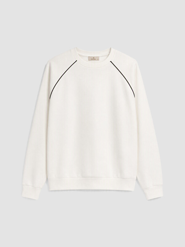 Natuvera Woman Ecru Sweatshirt