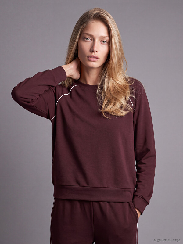 Natuvera Bisiklet Yaka Kadın Sweatshirt