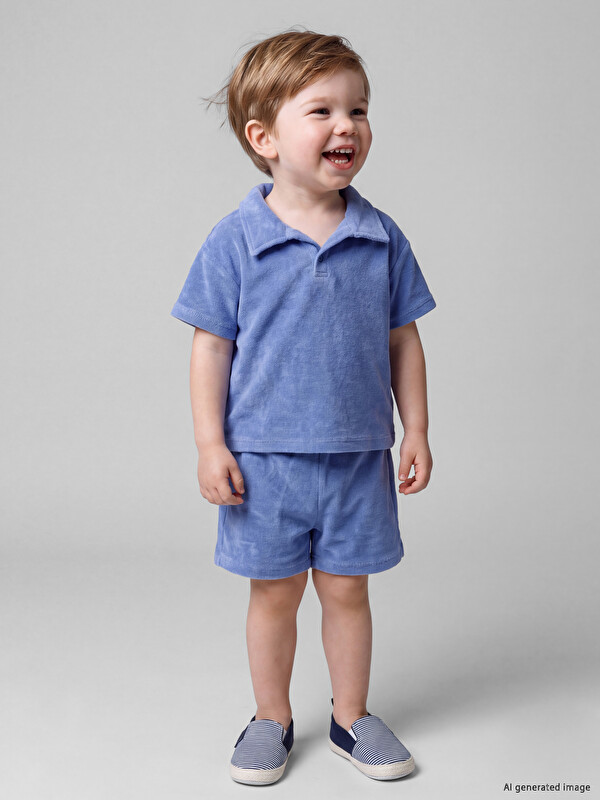 LCW baby Polo Collar Baby Boys' Shorts Set