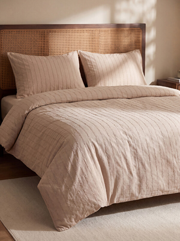 LCW HOME Striped Double Duvet Cover Set