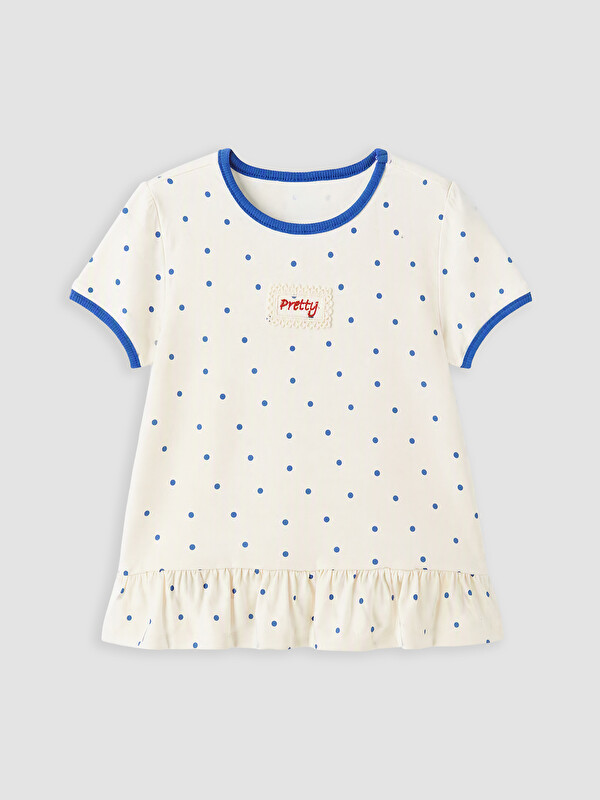 LCW Kids 2 Pack Crew Neck Printed Girls' T-shirt