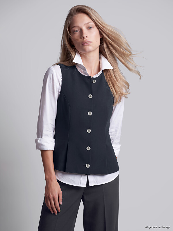 LCW Vision Crew Neck Women's Classic Waistcoat