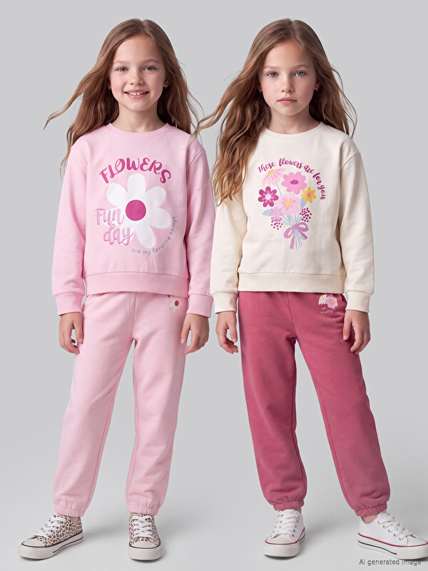 LCW Kids Девојче Розова Хеланки