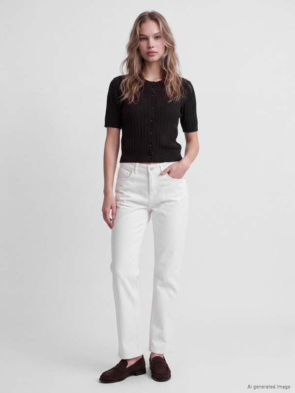 LCW Vision Yüksek Bel Straight Fit Kadın Jean Pantolon