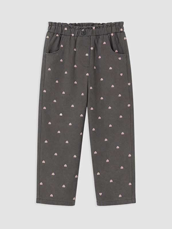 LCW Kids Girls' Fleece Lined Gabardine Trousers