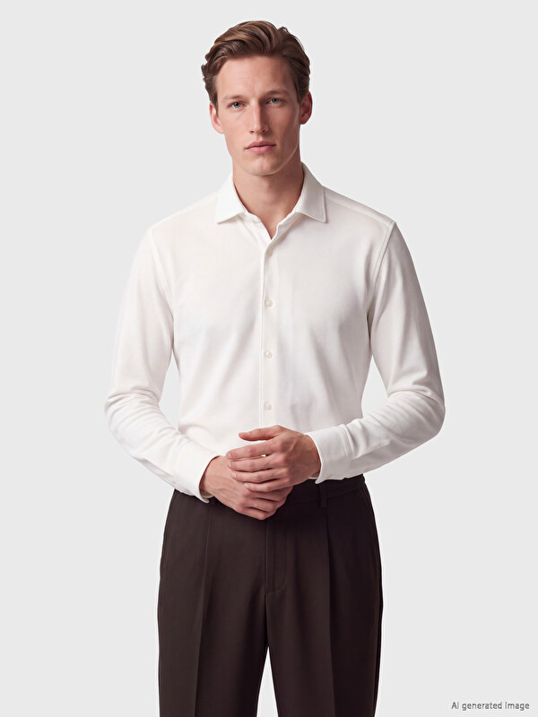 SOUTHBLUE Slim Fit Gömlek Yaka Erkek Gömlek
