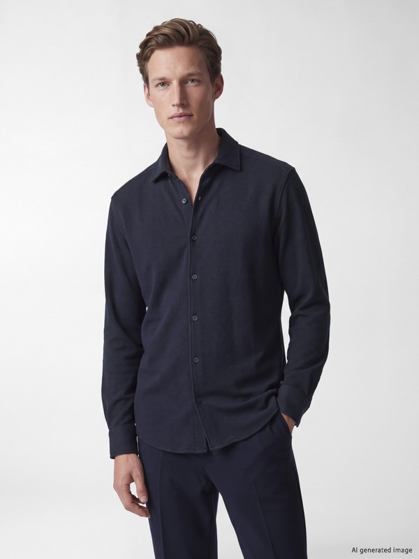 SOUTHBLUE Slim Fit İnterlok Erkek Gömlek