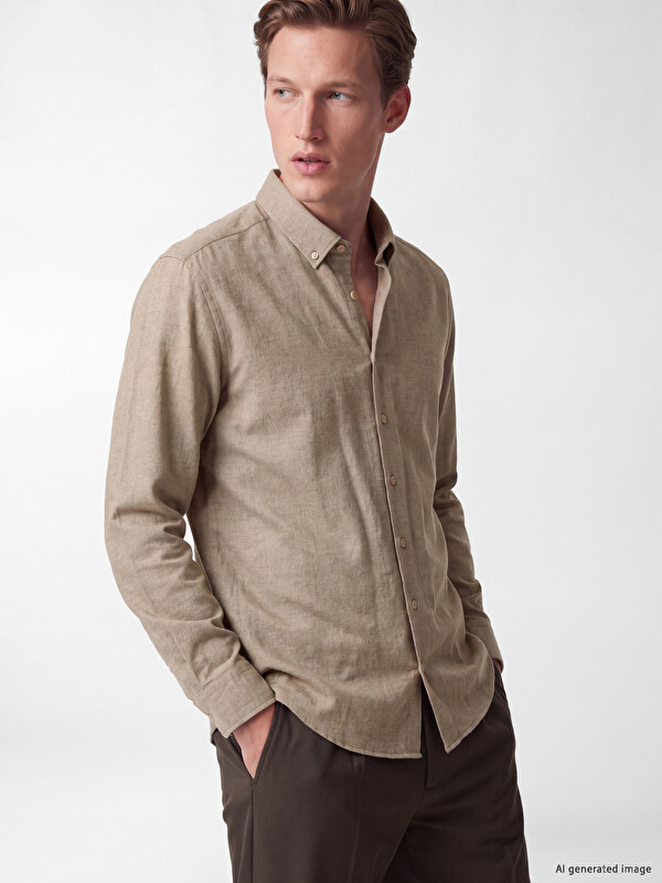 SOUTHBLUE Regular Fit Gabardin Erkek Gömlek