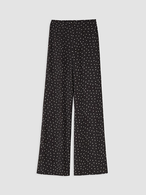 LCW EVERYDAY Elastic Waist Polka Dot Women's Trousers