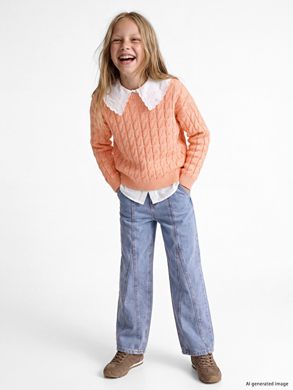 LCW Kids Blugi Baggy Fit pentru Fete