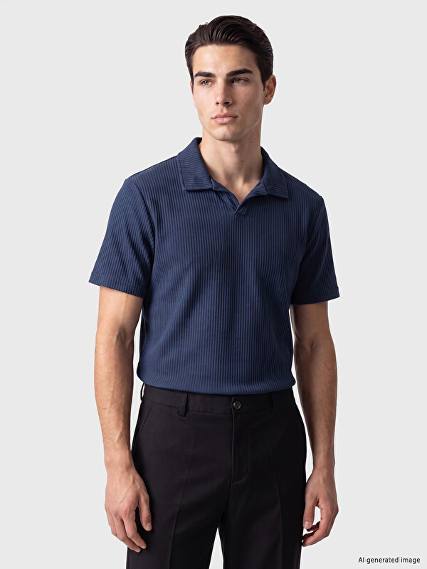 LC WAIKIKI Polo Yaka Fitilli Erkek Tişört