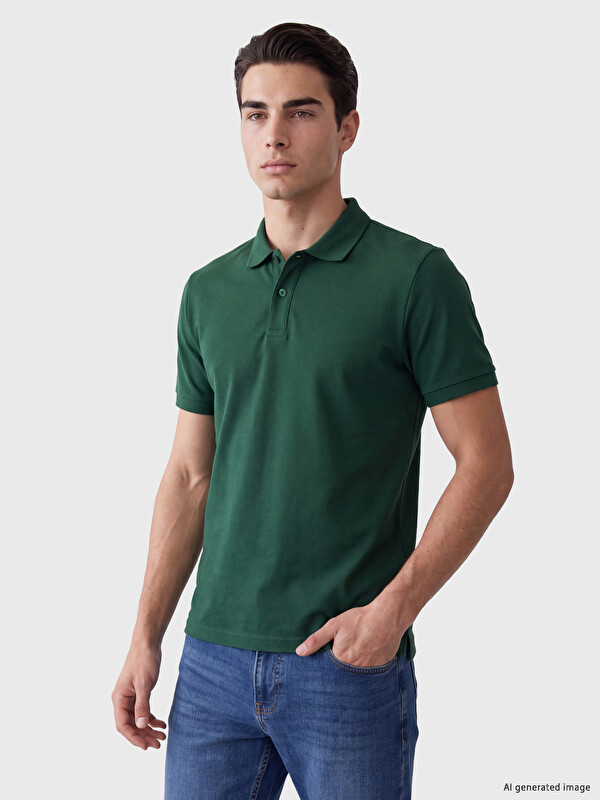 LCWAIKIKI Classic Polo Collar Pique Men's T-shirt