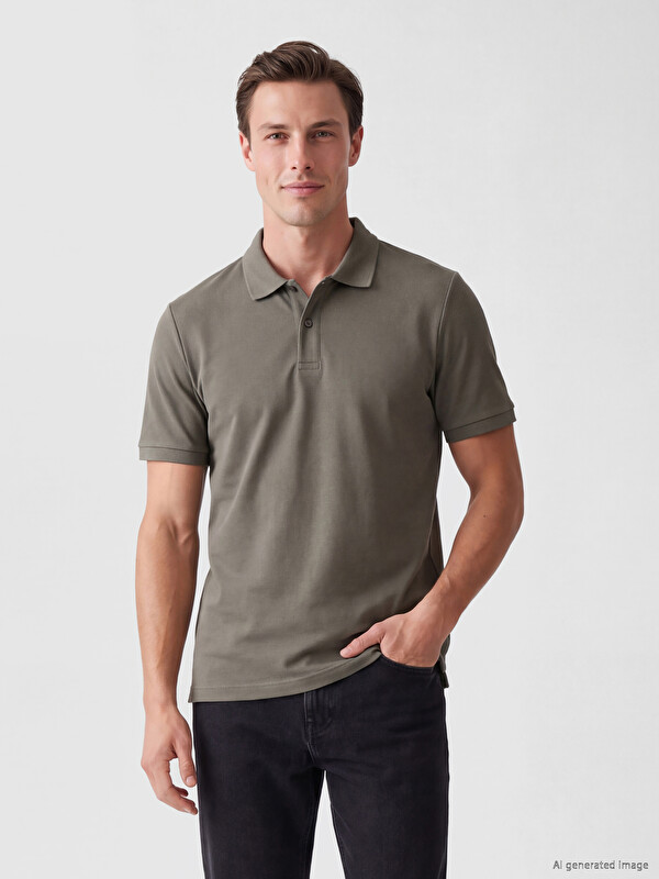 LCWAIKIKI Classic Polo Yaka Pike Erkek Tişört