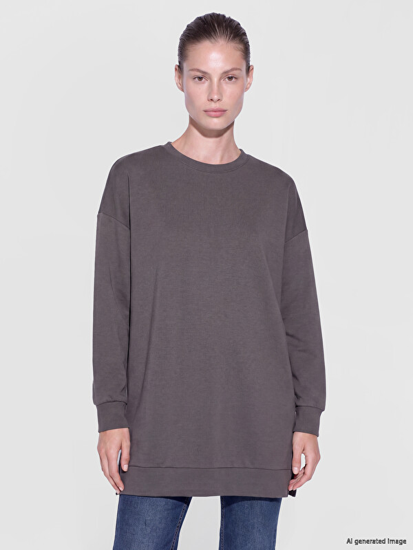 LC WAIKIKI Soft Touch Kadın Sweatshirt Tunik