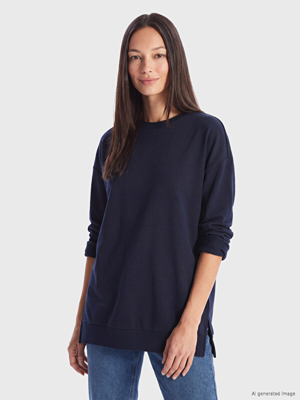 LC WAIKIKI Soft Touch Kadın Sweatshirt Tunik