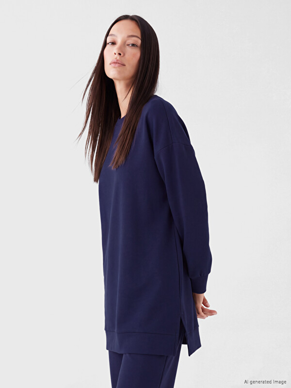 LC WAIKIKI Soft Touch Kadın Sweatshirt Tunik
