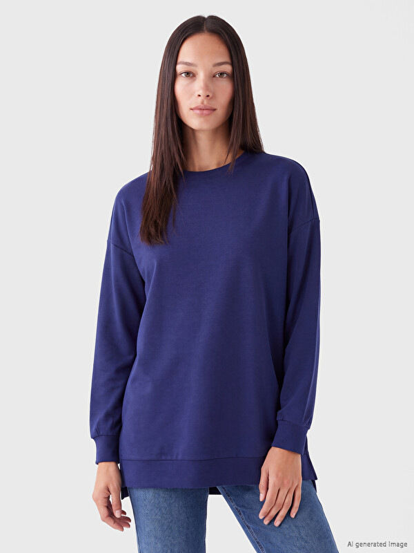 LC WAIKIKI Soft Touch Kadın Sweatshirt Tunik