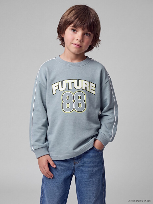 LCW Kids Crew Neck Printed Boys' T-Shirt