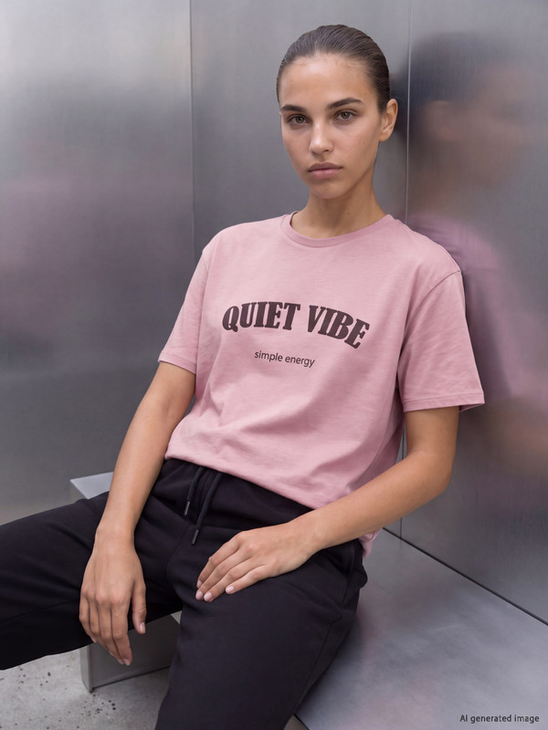 KOOR SPORT Oversize %100 Pamuklu Kadın Spor Tişört