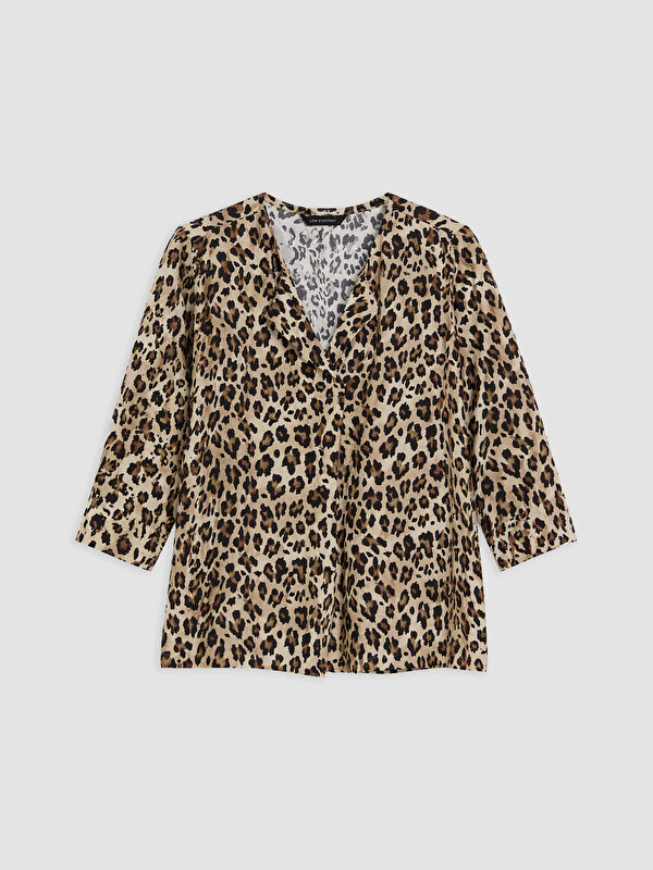 LCW EVERYDAY Femër Ngjyre Kafe Bluzë