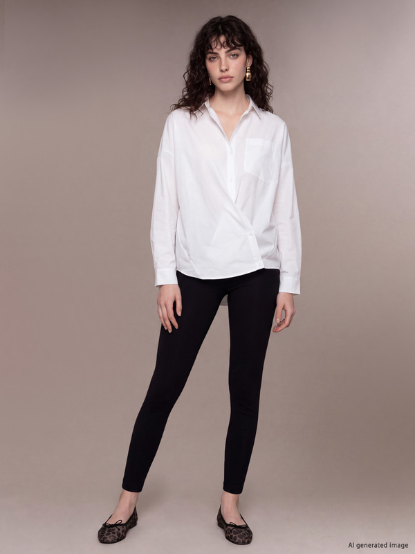 LCW Petite Elastic Waist Women's Leggings